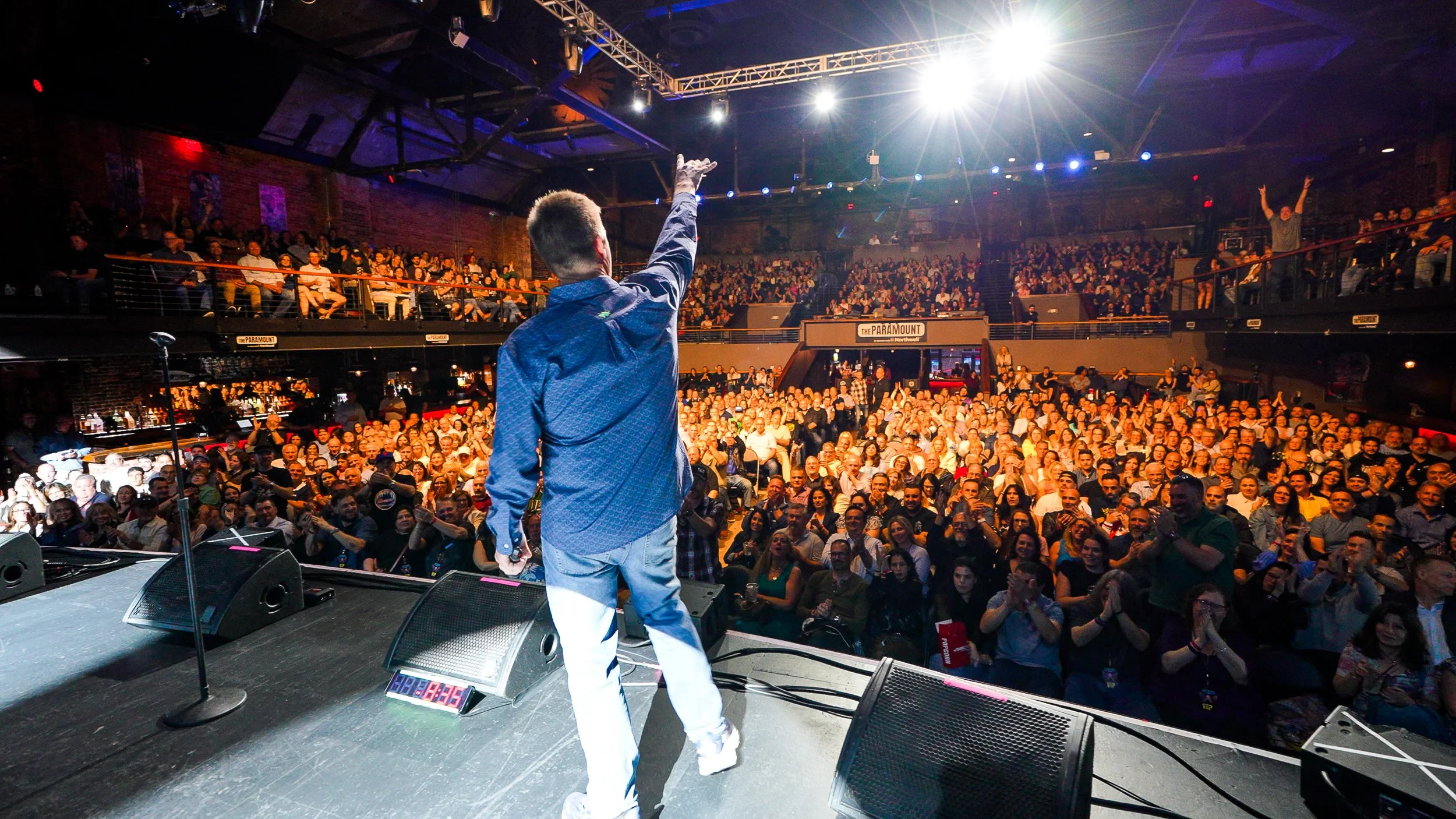 Stand-up comedian Jim Breuer performing live on stage