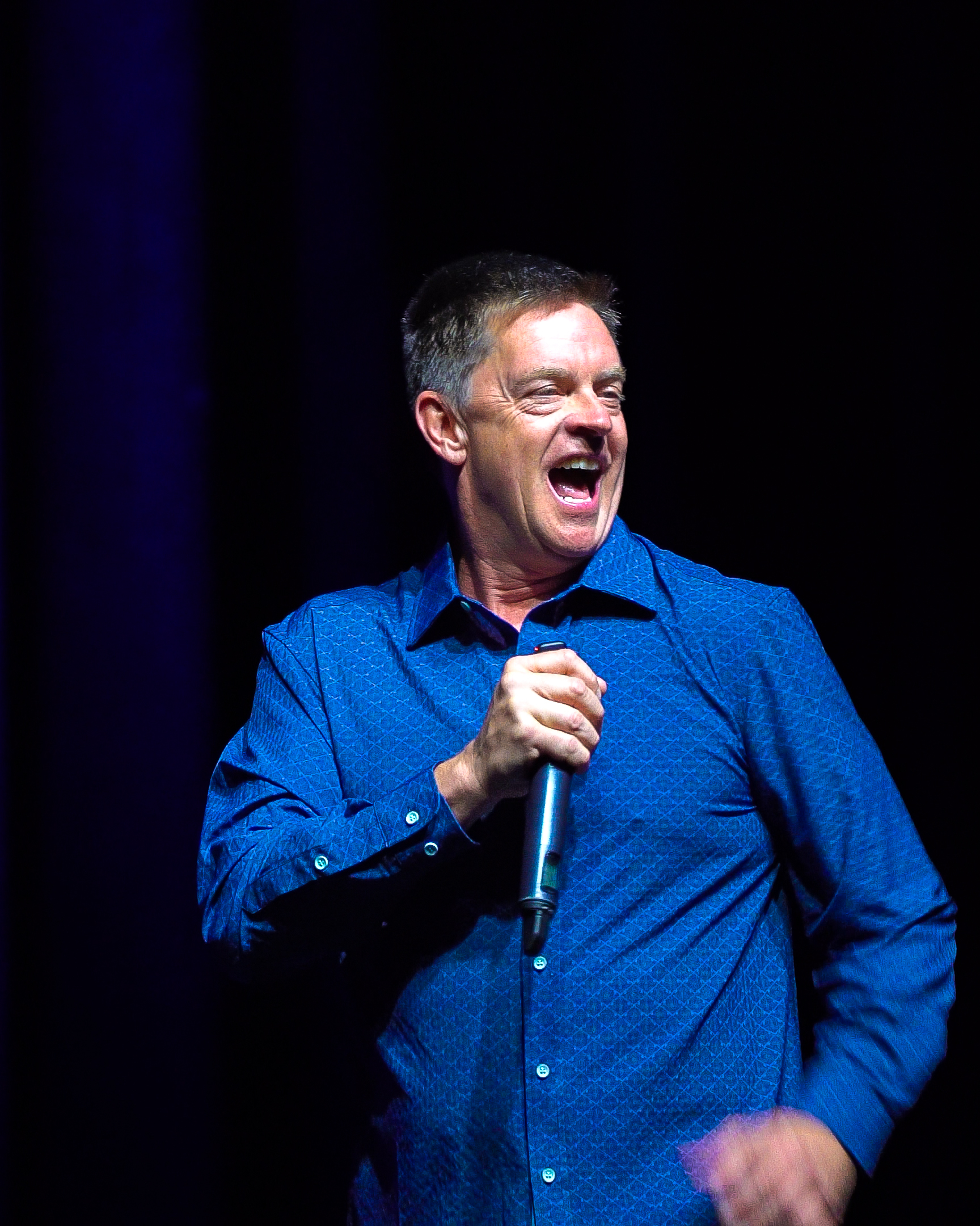 Jim Breuer engaging the crowd during a live show