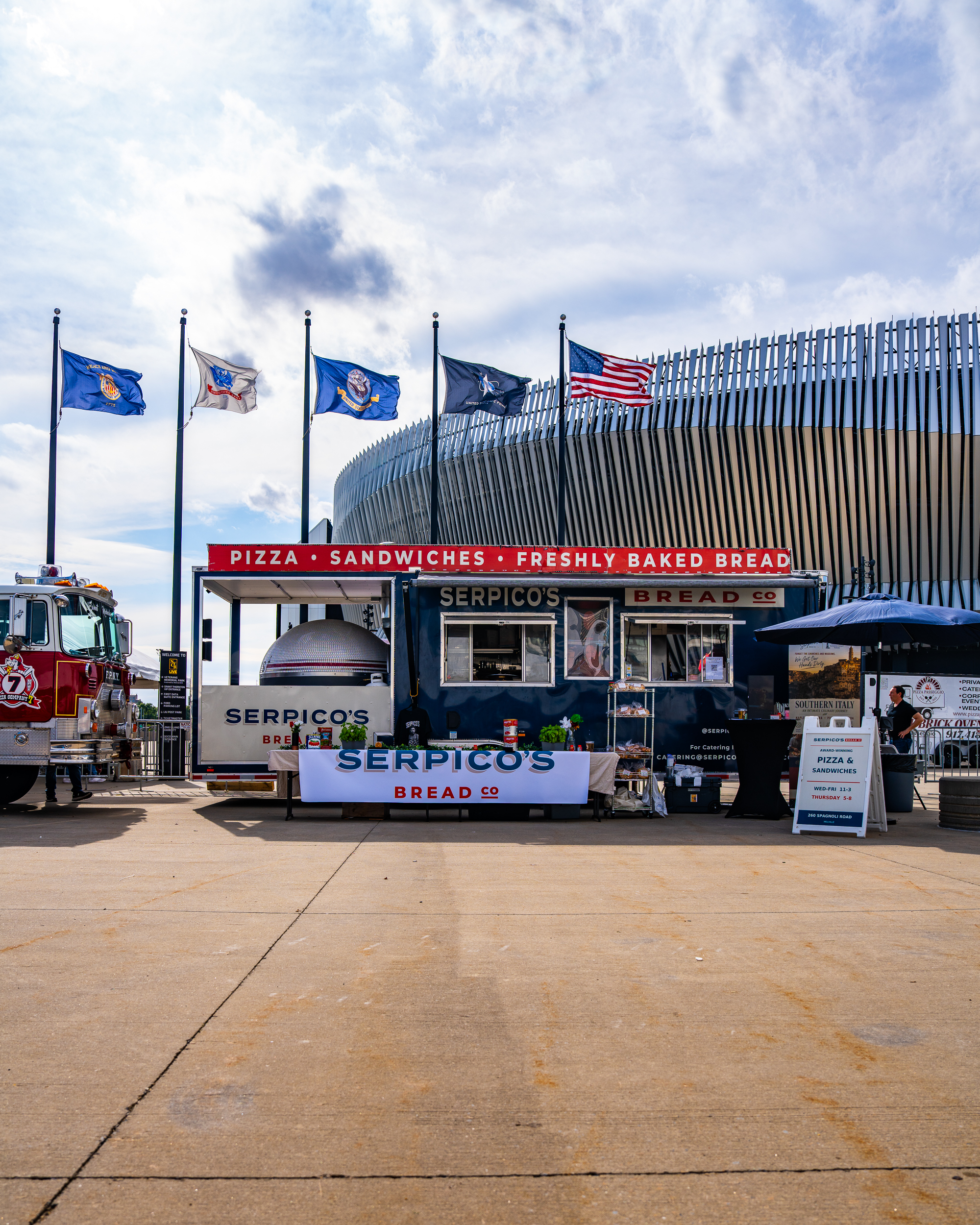 Long Island Pizza Festival event photography for Serpico's Bread Co. at Nassau Coliseum