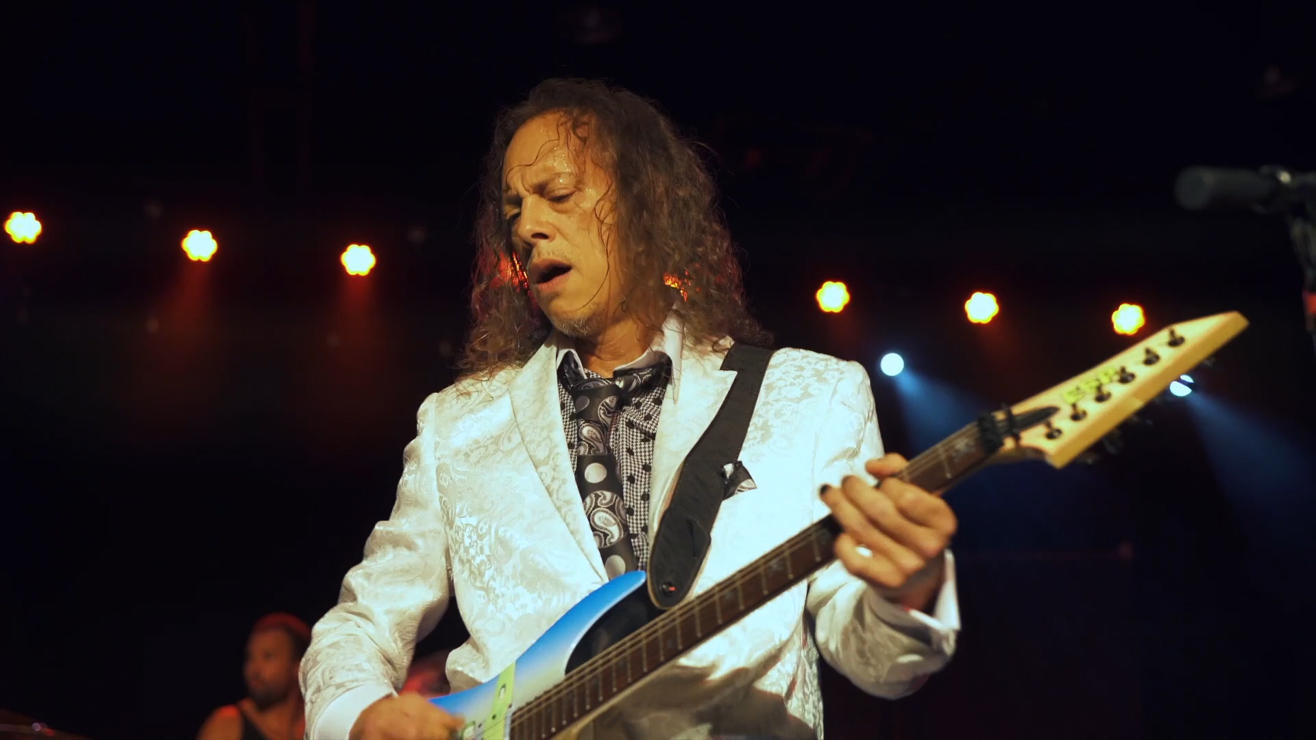 The Wedding Band live rehearsal featuring Kirk Hammett with guitar