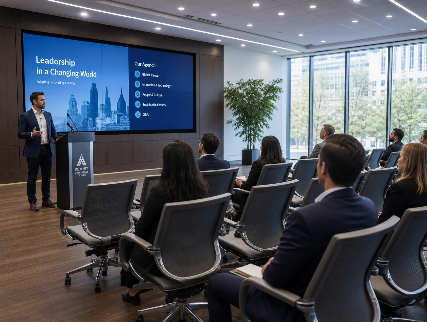 Corporate conference and keynote production coverage