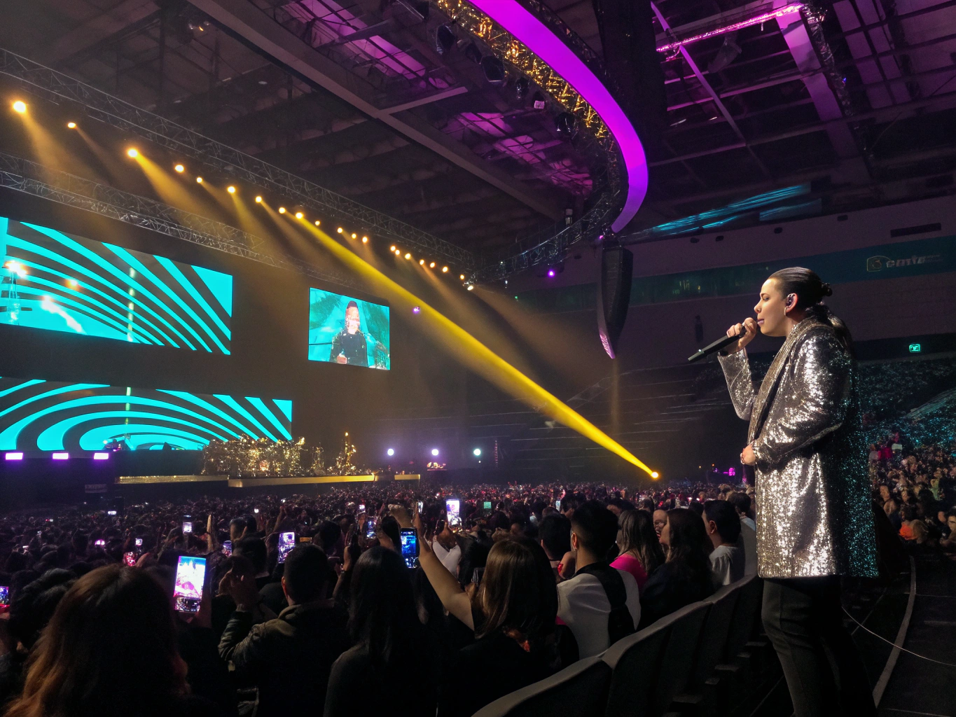 Live music concert and comedy stage production
