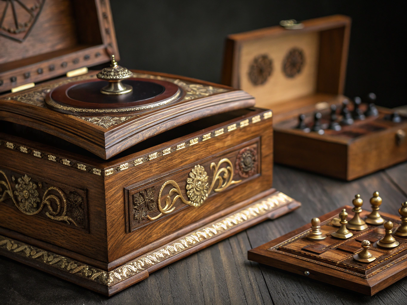 Detailed macro lighting shot of a finished artisan product